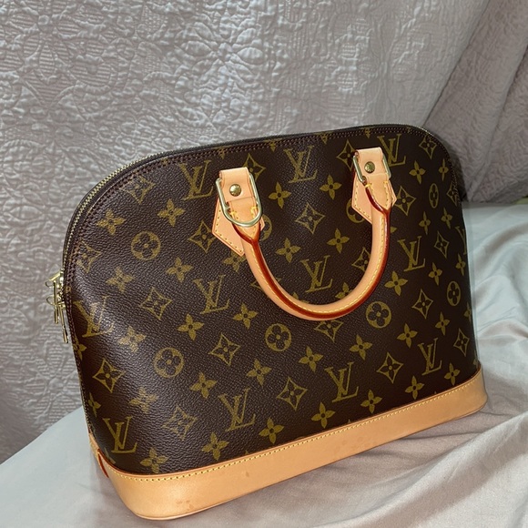 Alma PM Monogram Canvas Top Handle Bag - Picture 1 of 15